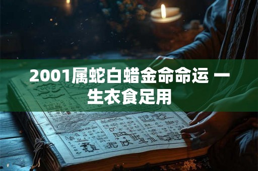 2001属蛇白蜡金命命运 一生衣食足用