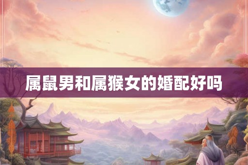 属鼠男和属猴女的婚配好吗