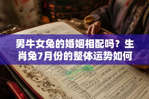 男牛女兔的婚姻相配吗？生肖兔7月份的整体运势如何？
