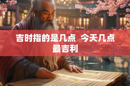 吉时指的是几点  今天几点最吉利