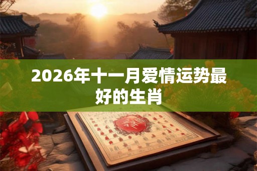 2026年十一月爱情运势最好的生肖 2026年十一月爱情运势最好的生肖