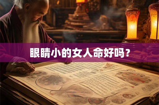 眼睛小的女人命好吗？