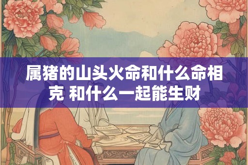 属猪的山头火命和什么命相克 和什么一起能生财 属猪的山头火命和什么命相克 和什么一起能生财