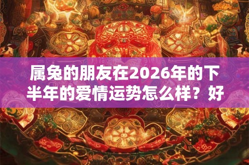 属兔的朋友在2026年的下半年的爱情运势怎么样？好不好？