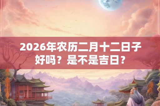 2026年农历二月十二日子好吗？是不是吉日？