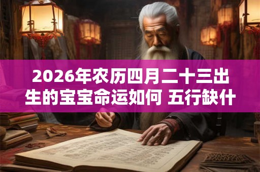 2026年农历四月二十三出生的宝宝命运如何 五行缺什么