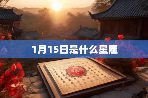1月15日是什么星座
