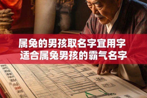 属兔的男孩取名字宜用字 适合属兔男孩的霸气名字