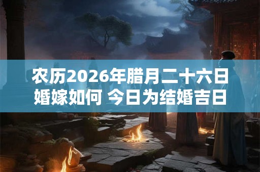 农历2026年腊月二十六日婚嫁如何 今日为结婚吉日