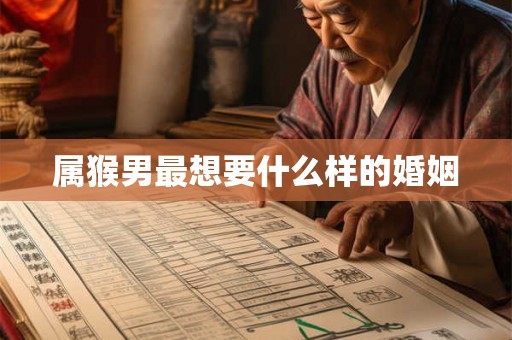 属猴男最想要什么样的婚姻