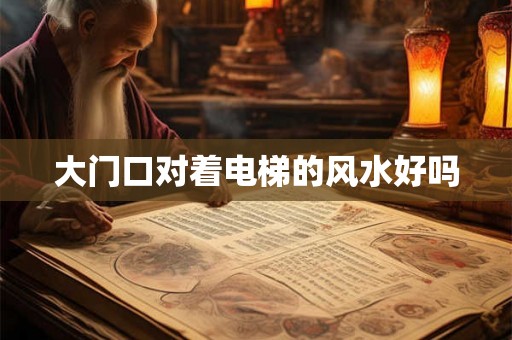 大门口对着电梯的风水好吗 大门口对着电梯的风水好吗