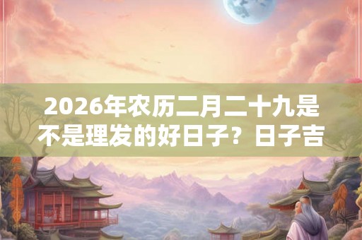 2026年农历二月二十九是不是理发的好日子？日子吉凶如何？