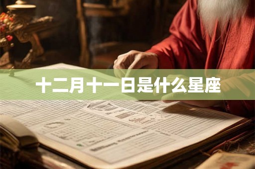 十二月十一日是什么星座