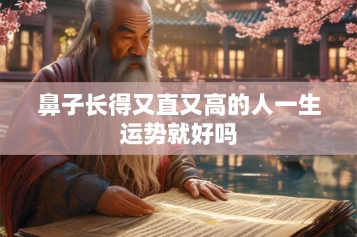 鼻子长得又直又高的人一生运势就好吗
