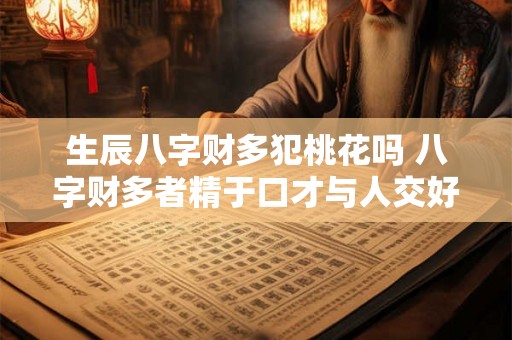 生辰八字财多犯桃花吗 八字财多者精于口才与人交好