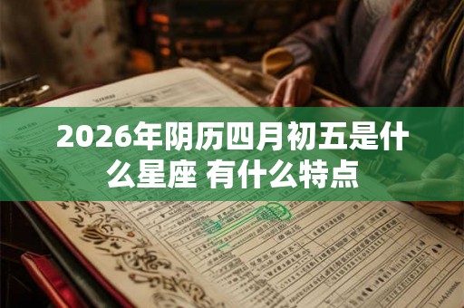 2026年阴历四月初五是什么星座 有什么特点