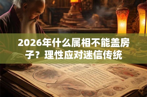 2026年什么属相不能盖房子？理性应对迷信传统