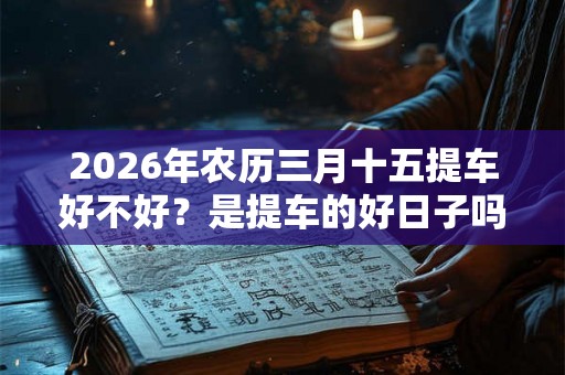 2026年农历三月十五提车好不好?是提车的好日子吗? 2026年农历三月十五提车好不好?是提车的好日子吗?