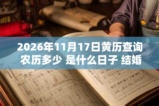 2026年11月17日黄历查询 农历多少 是什么日子 结婚吉时