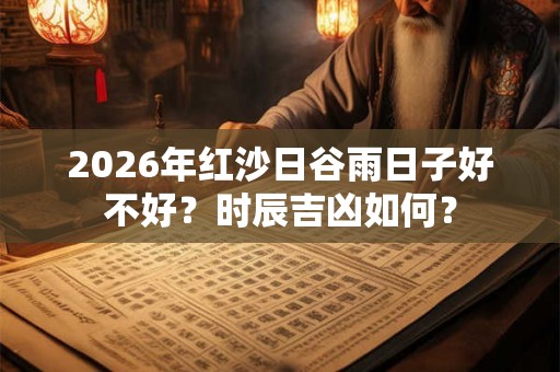 2026年红沙日谷雨日子好不好？时辰吉凶如何？