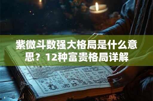 紫微斗数强大格局是什么意思？12种富贵格局详解