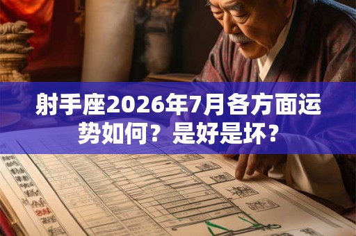 射手座2026年7月各方面运势如何？是好是坏？
