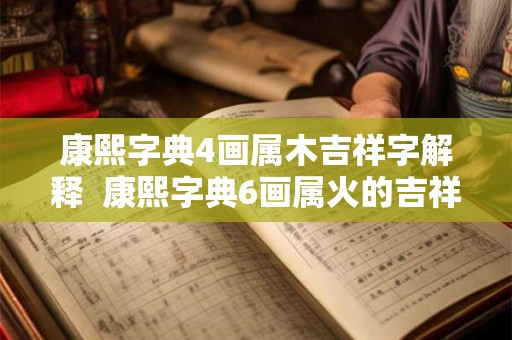 康熙字典4画属木吉祥字解释  康熙字典6画属火的吉祥字