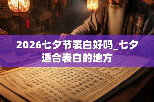 2026七夕节表白好吗_七夕适合表白的地方