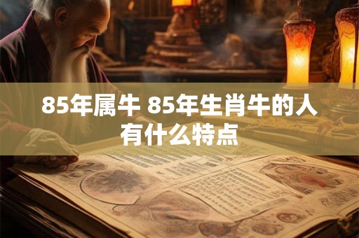 85年属牛 85年生肖牛的人有什么特点