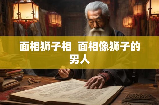 面相狮子相  面相像狮子的男人
