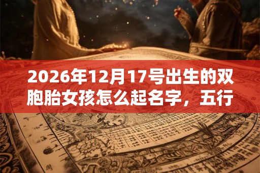 2026年12月17号出生的双胞胎女孩怎么起名字，五行属什么？