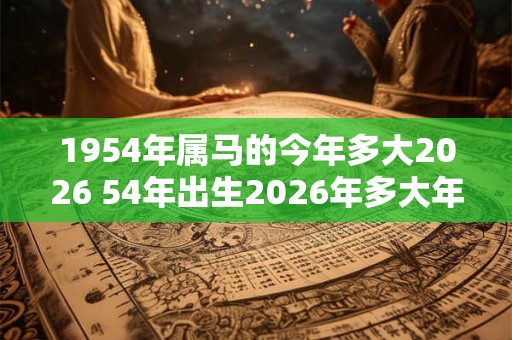 1954年属马的今年多大2026 54年出生2026年多大年龄 1954年属马的今年多大2026 54年出生2026年多大年龄