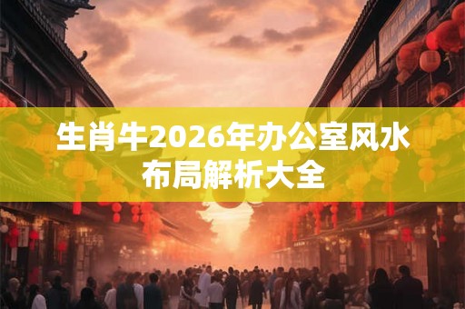 生肖牛2026年办公室风水布局解析大全