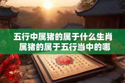五行中属猪的属于什么生肖  属猪的属于五行当中的哪一类