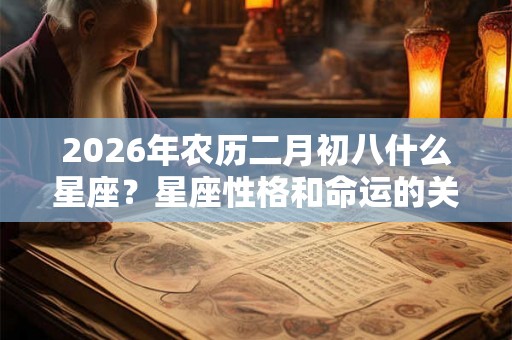 2026年农历二月初八什么星座？星座性格和命运的关系