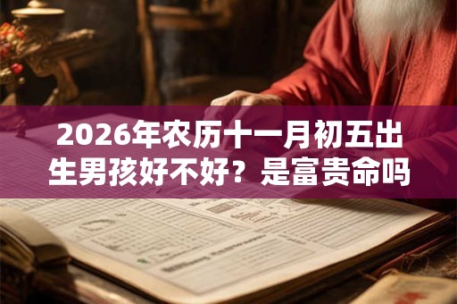 2026年农历十一月初五出生男孩好不好？是富贵命吗？