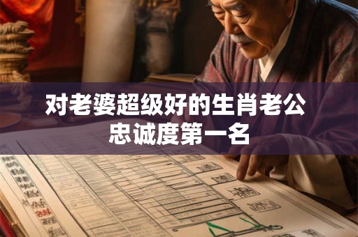 对老婆超级好的生肖老公 忠诚度第一名