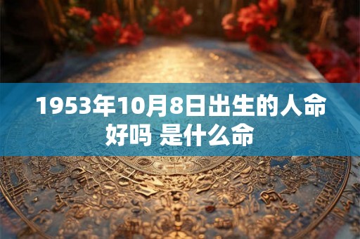 1953年10月8日出生的人命好吗 是什么命