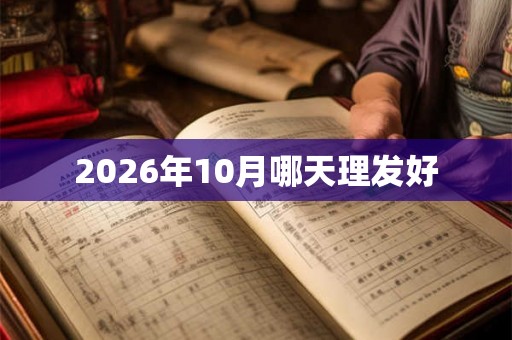 2026年10月哪天理发好