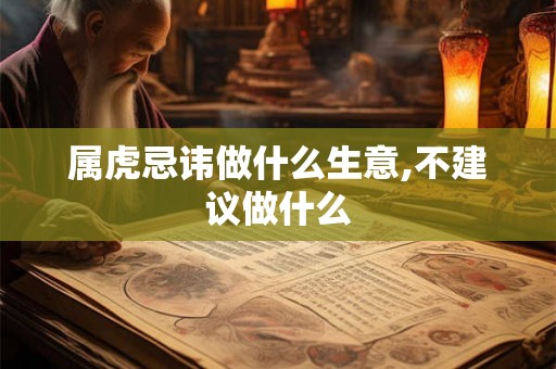 属虎忌讳做什么生意,不建议做什么
