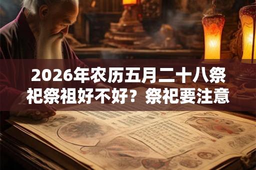 2026年农历五月二十八祭祀祭祖好不好?祭祀要注意什么? 2026年农历五月二十八祭祀祭祖好不好?祭祀要注意什么?