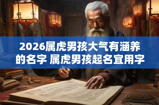 2026属虎男孩大气有涵养的名字 属虎男孩起名宜用字