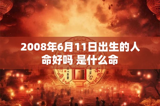 2008年6月11日出生的人命好吗 是什么命