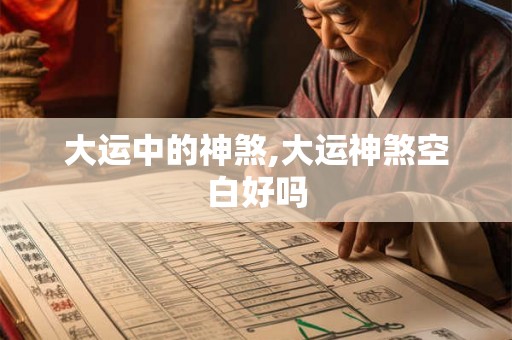 大运中的神煞,大运神煞空白好吗
