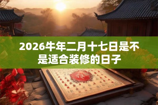 2026牛年二月十七日是不是适合装修的日子 2026牛年二月十七日是不是适合装修的日子