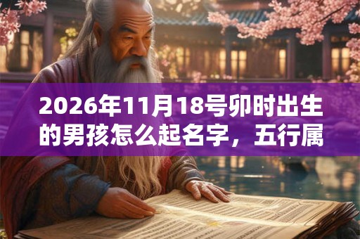 2026年11月18号卯时出生的男孩怎么起名字，五行属什么