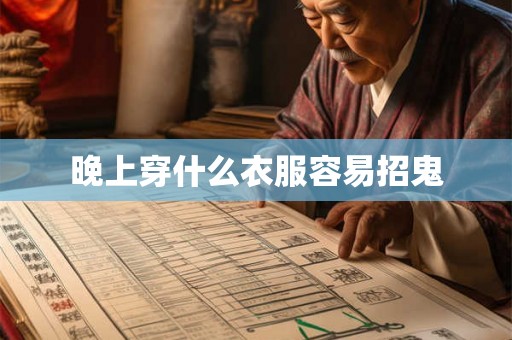 晚上穿什么衣服容易招鬼