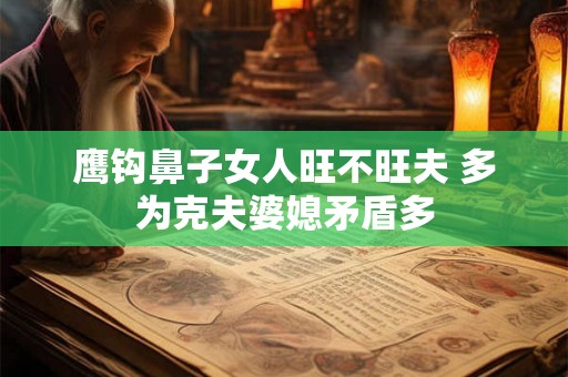 鹰钩鼻子女人旺不旺夫 多为克夫婆媳矛盾多
