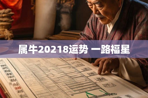 属牛20218运势 一路福星