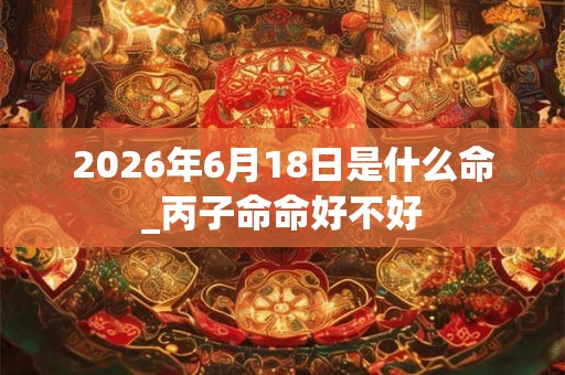 2026年6月18日是什么命_丙子命命好不好